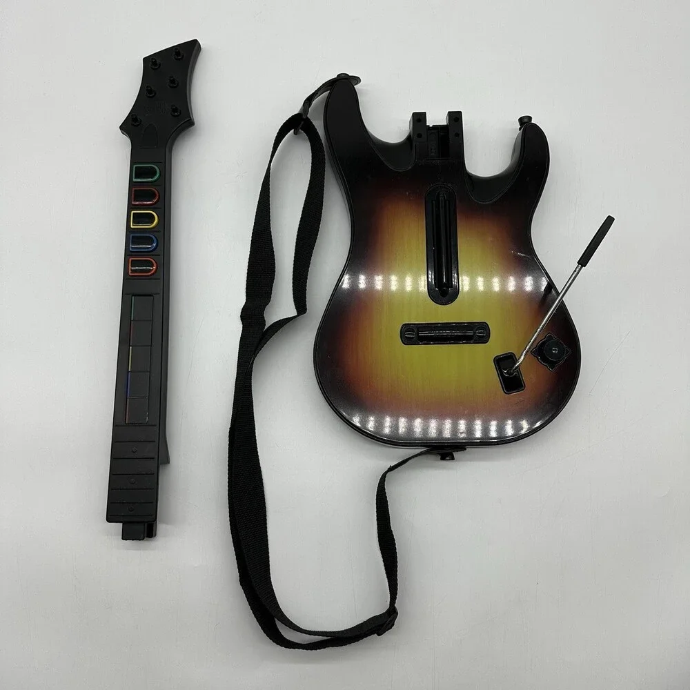 Guitar Hero PS2 Wireless Red Octane Sunburst Controller #95449.805 - No Dongle!